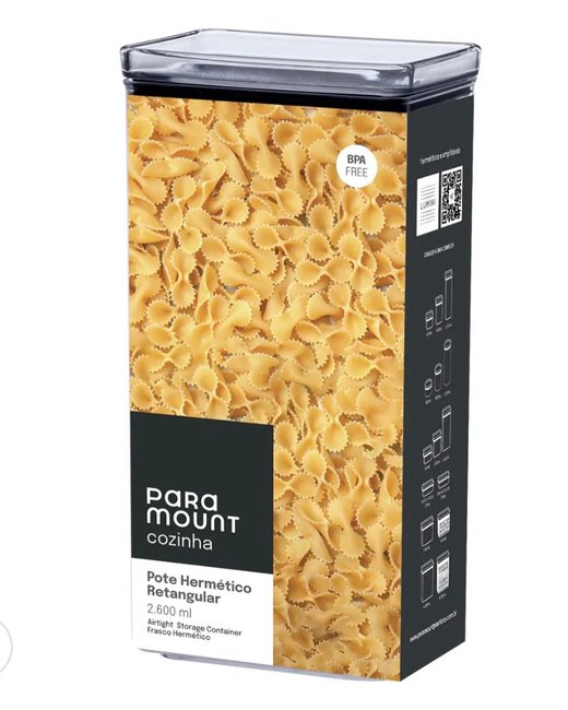 RECIPIENTE HERMÉTICO 2600 ML (1169)