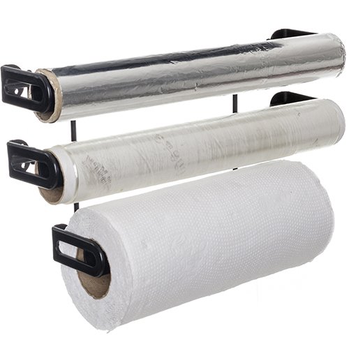 SOPORTE 3 NIVELES PARA ROLLOS DE PARED NEGRO (13167-2-2)