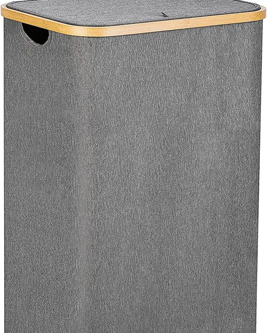 CESTA PARA ROPA GRIS (5050G)