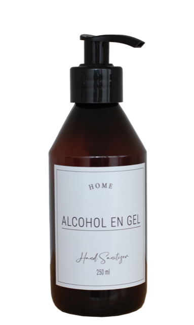 DISPENSADOR DE PLÁSTICO PARA ALCOHOL EN GEL 250ML. (F250pet)