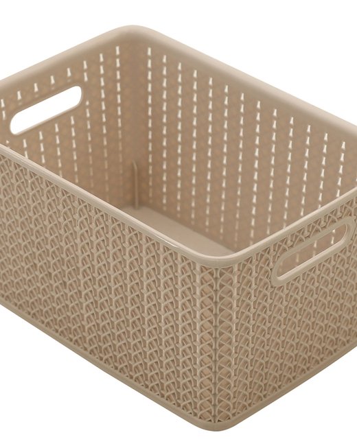CAJA 5 LTS RATTAN SIN TAPA BEIGE (OR2702)