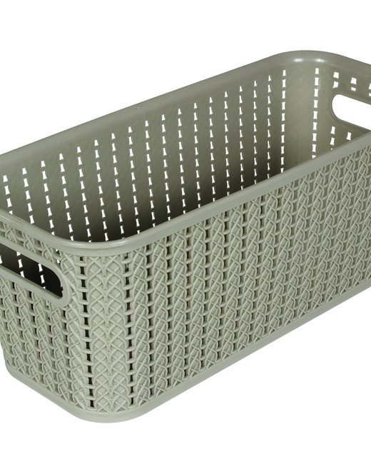 CAJA ORGANIZADORA SIMIL RATAN GRIS (OR3203)