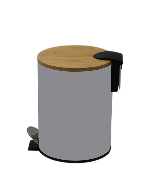 PAPELERA GRIS/BAMBÚ 3L (DBBQG)